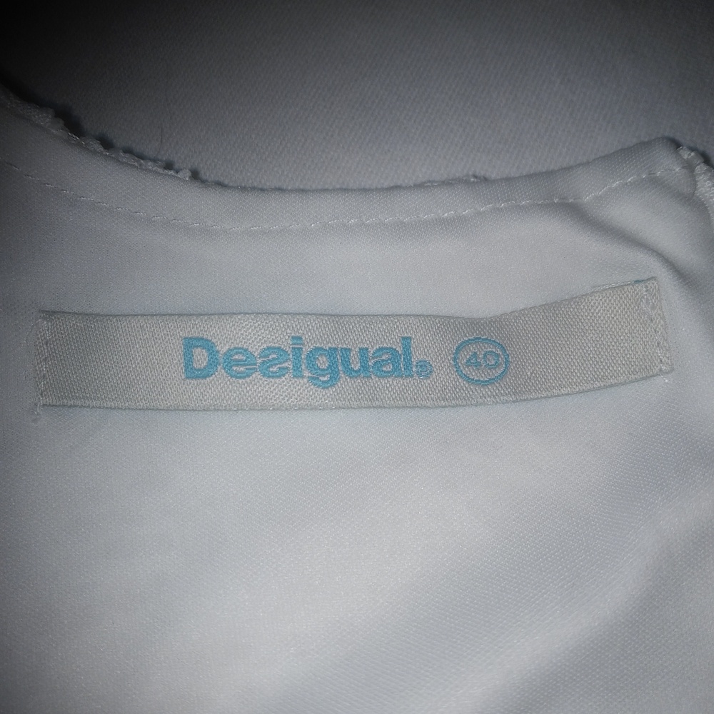 Desigual White Dress with Red and Blue Floral Accents - Picture 9 of 14